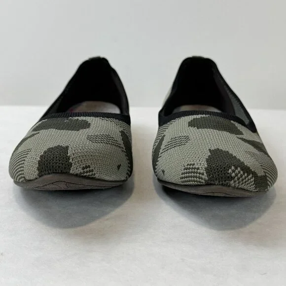 Jellypop Camo Green Memory Foam Ballet Flats Slip-On Womens Shoes Size 8M - Picture 5 of 12